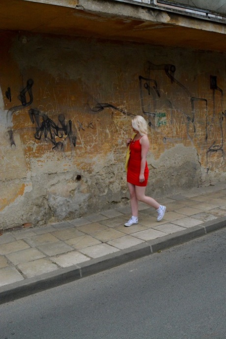 Blonde young adult with huge curves Lovita Fate gets tied up and femininity fucked