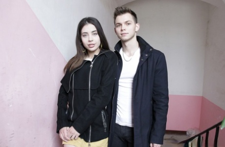 Cute girlfriend Regina Rich gets boned by her boyfriend on the dining table