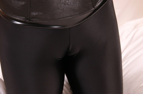 Stunning German mom Desyra Noir flaunts her breasts and attractive curves in her room