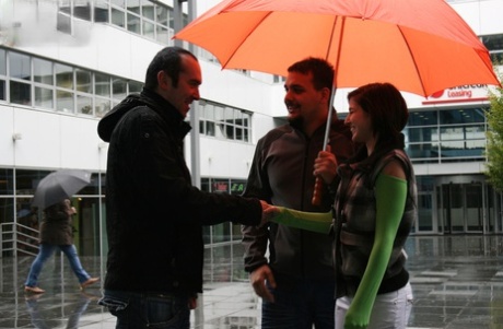 Czech newbie Silvia Palma lets a stranger passionate her in front of her cuckold