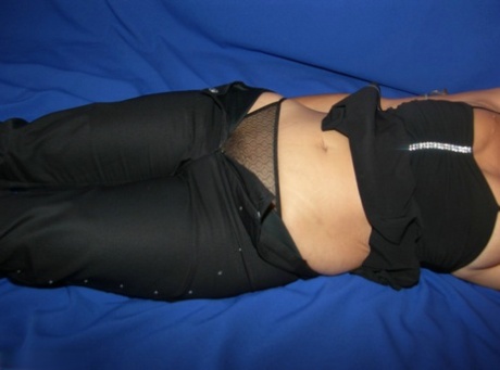 Brunette first timer with saggy breasts sucks a manhood before riding on top