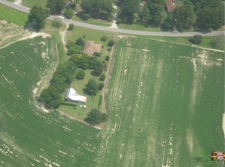 Natural redhead Nicki Blue gets totally natural aboard a small engine aircraft