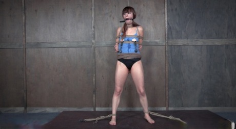 Skinny girl Alexa Nova finds herself rendered totally helpless in a dungeon