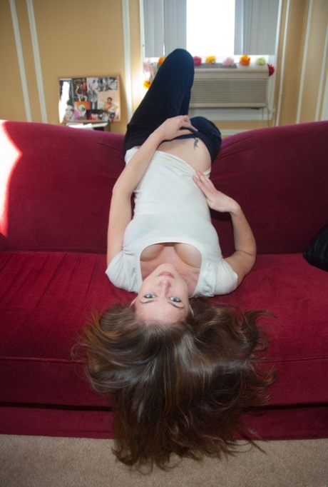 Charming young adult Chelsea Dawson shows her stunning beauty in alluring outfits