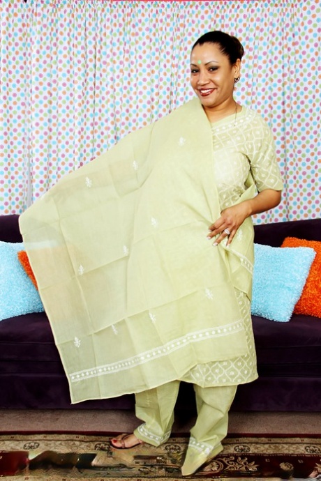 Older mature Indian Kira B modelling her alluring legs non artistic in sandals