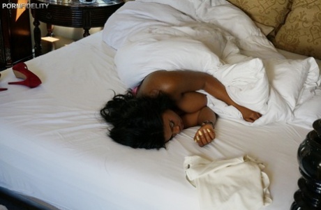 Busty black Maserati releases gigantic great big breasts for artistic ebony selfie