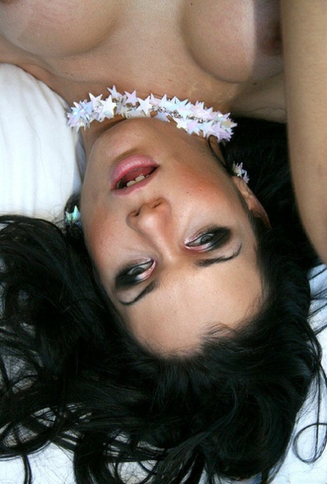 Beautiful brunette Latina tranny Kalena spreading her legs poolside