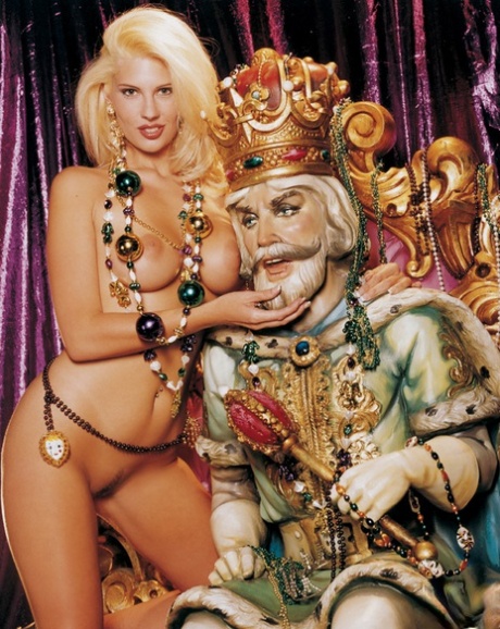 Beautiful centerfolds show off their alluring natural breasts in exotic locations