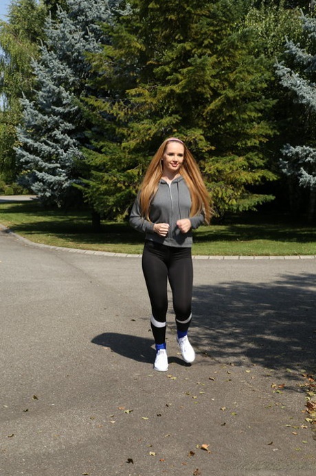 Young adult Kaisa Nord gets caught fucking her mom's attractive BF after a tonguing outdoors