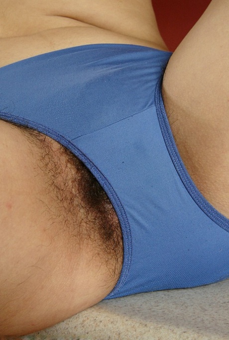 First time Latina housewife Lin strips off underwear and spreads hairy twat