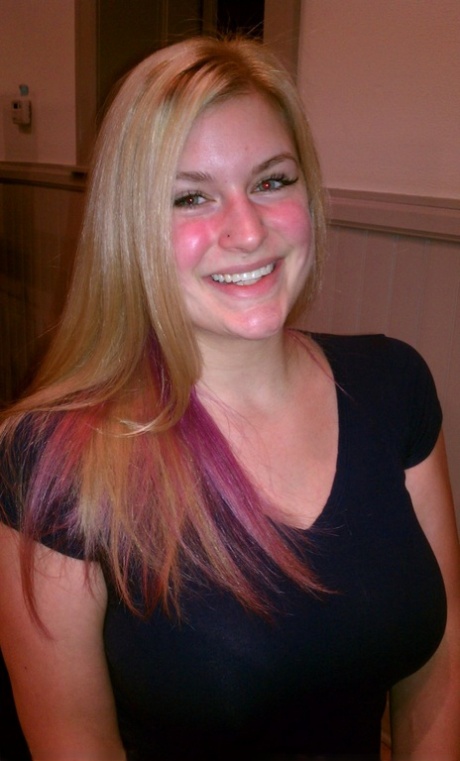 Blonde authentic Danielle Ftv dons numerous outfits for non artistic selfies