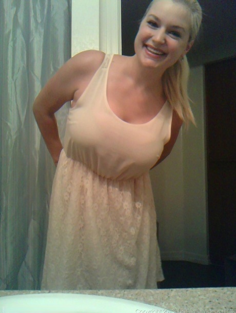 Blonde authentic Danielle Ftv dons numerous outfits for non artistic selfies