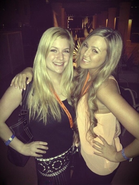 Blonde authentic Danielle takes artistic selfies during candid action