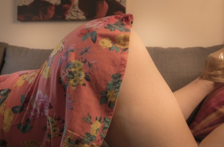 Authentic MATURE WOMAN Lana Del Lust showing off her big fat curves in black panties