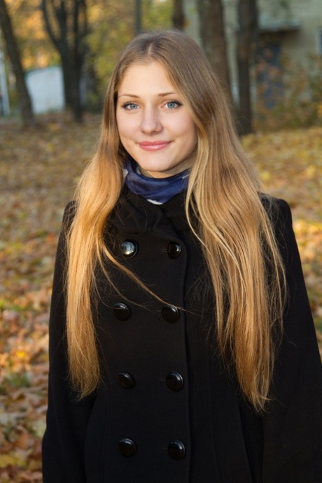 Perky titted teen Lola loses her purple nightgown & spreads her trimmed vagina